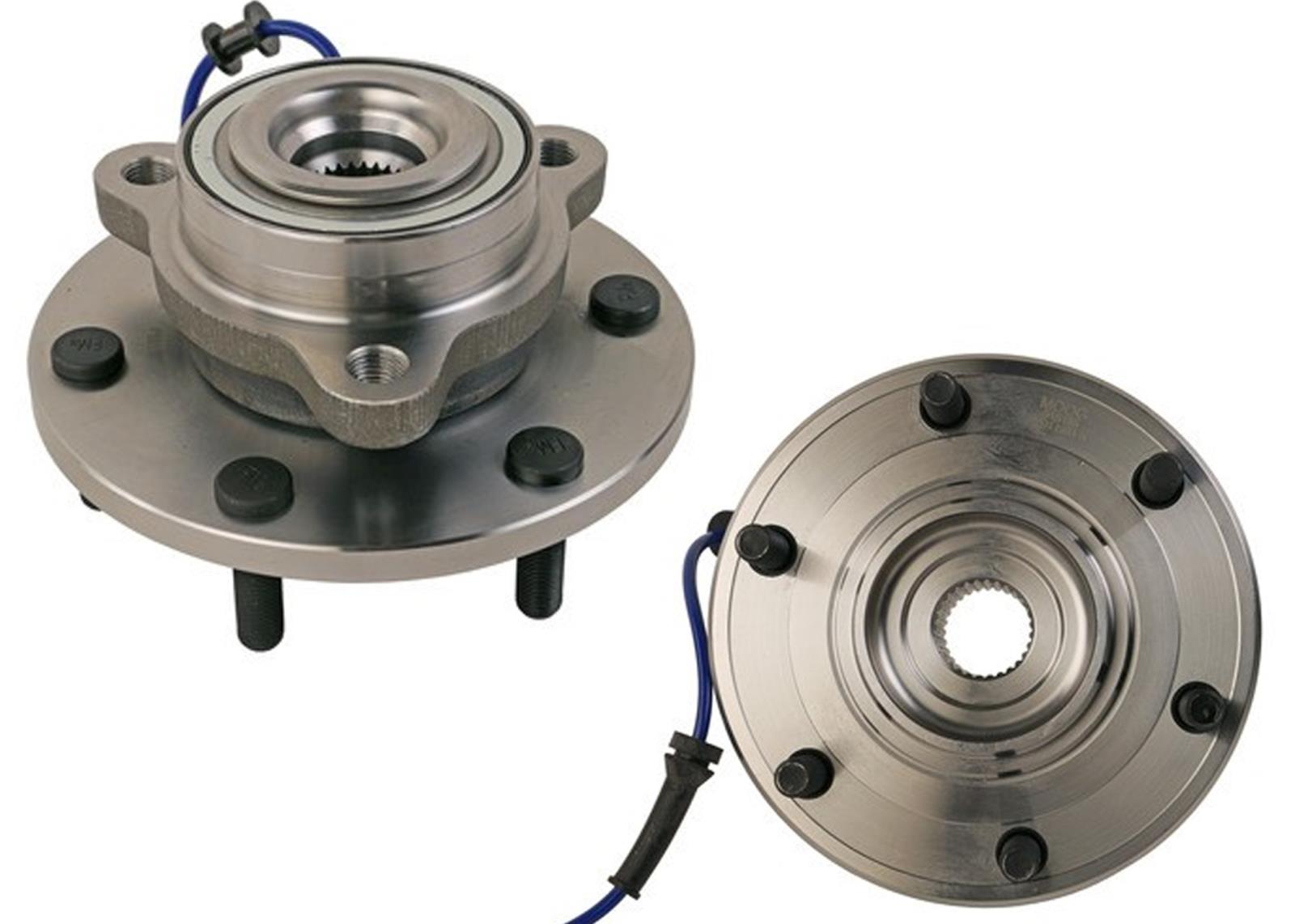 (2) FRONT Wheel Hub & Bearing Assembly 4 Wheel Drive for Nissan Titan 16-23 5.6L