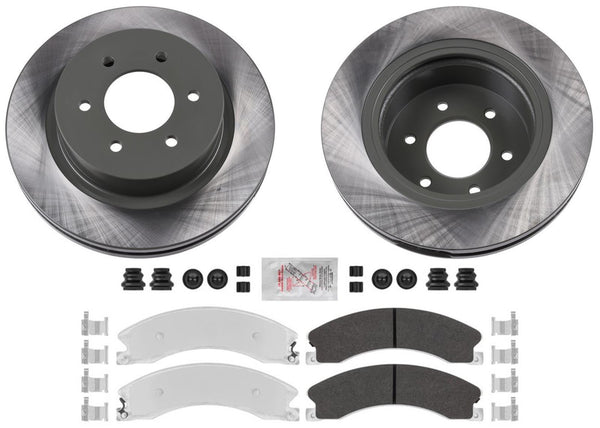 Disc Brake Rotors Front Galvanized Brake Pad Set for Nissan Titan XD 2016-2024