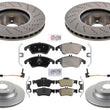 FR Disc Brake Rotors Brake Pads for Mercedes Benz E400 Sedan Sport Package 13-16