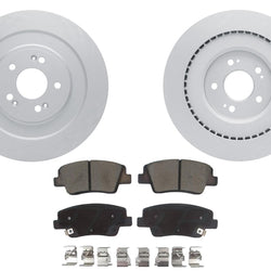 Rear GEO Coated Brake Disc Brake Pads for Genesis GV70 with 345MM Rotor 22-24