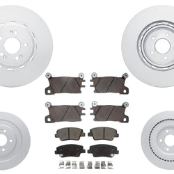 Coated Brake Disc Brake Pads for Genesis GV70 22-24 w/ 4 Piston Genesis Brem Bo