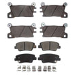 Front & Rear Disc Brake Pads for Genesis GV70 22-24 w/ 4 Piston Genesis Brem Bo