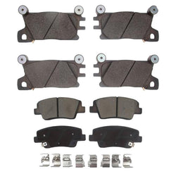 Front & Rear Disc Brake Pads for Genesis GV70 22-24 w/ 4 Piston Genesis Brem Bo