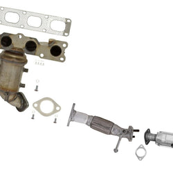 Upper & Low Catalytic Converter Engine Flex Pipe For Kia Optima 2009-2010 2.4L