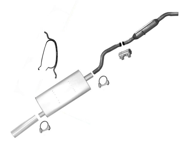 For 96-00 Grand Caravan Voyager V6 119 Inch Wheel Base Muffler Exhaust System