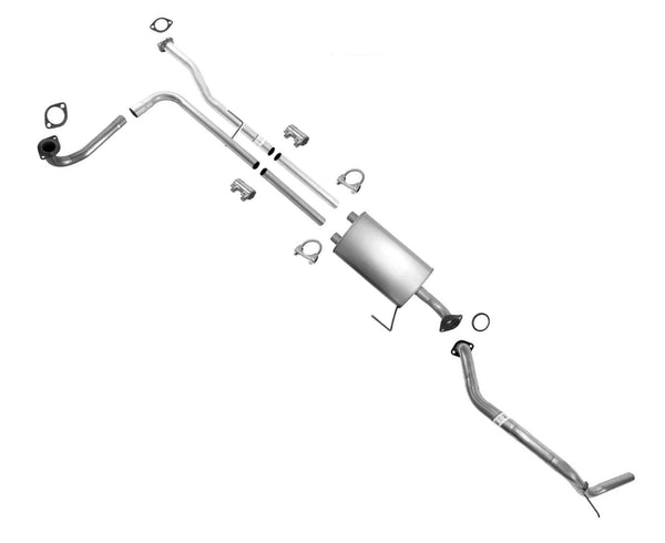 Muffler Tail Pipe Exhaust for Nissan Titan 07-15 Standard 139.8 Inch Wheelbase
