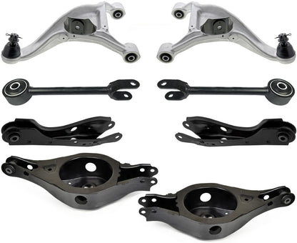 Rear Shocks Upper & Lower Control Arms For Nissan Murano 2009 2012 2013 2014