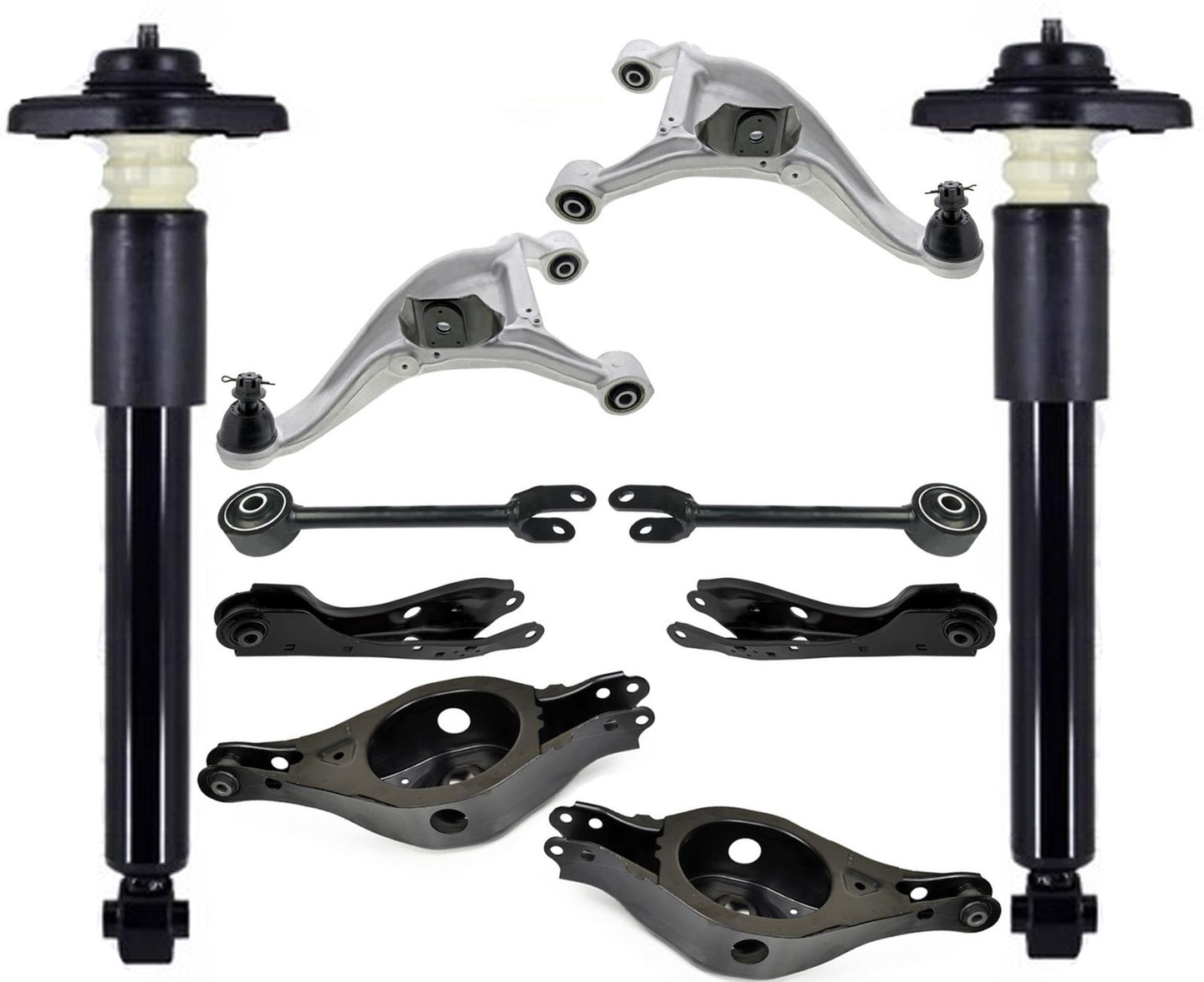 Rear Shocks Upper & Lower Control Arms For Nissan Murano 2009 2012 2013 2014