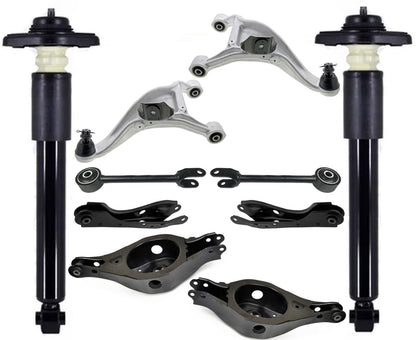 Rear Shocks Upper & Lower Control Arms For Nissan Murano 2009 2012 2013 2014