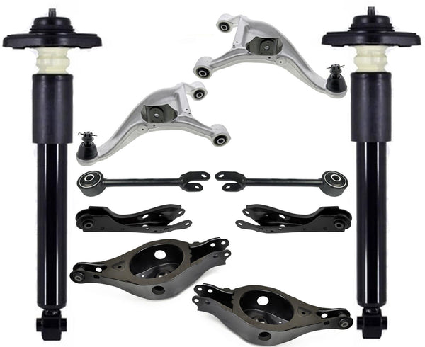 Rear Shocks Upper & Lower Control Arms For Nissan Murano 2009 2012 2013 2014