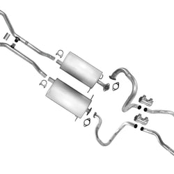 Muffler DUAL Exhaust Pipe System W/O Resonators for Ford Crown Victoria 1998-02