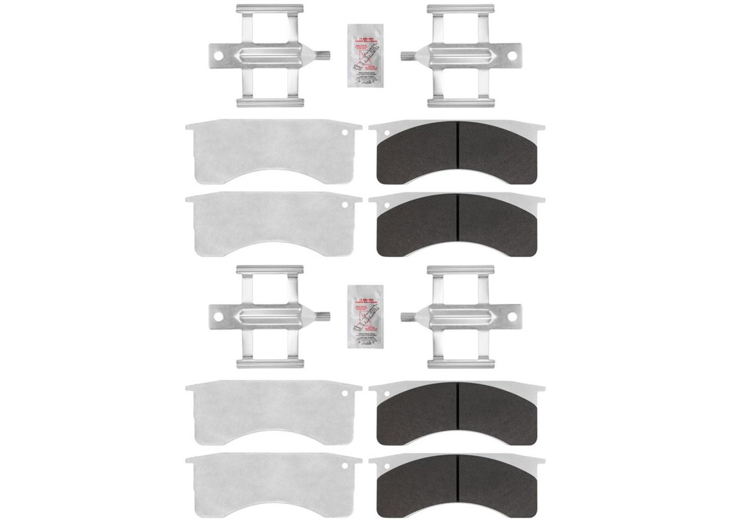 Fleet Duty Galvanized Disc Brake Pads For GM Silverado 4500HD 5500HD 6500HD