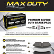 Fleet Duty Galvanized Disc Brake Pads For GM Silverado 4500HD 5500HD 6500HD