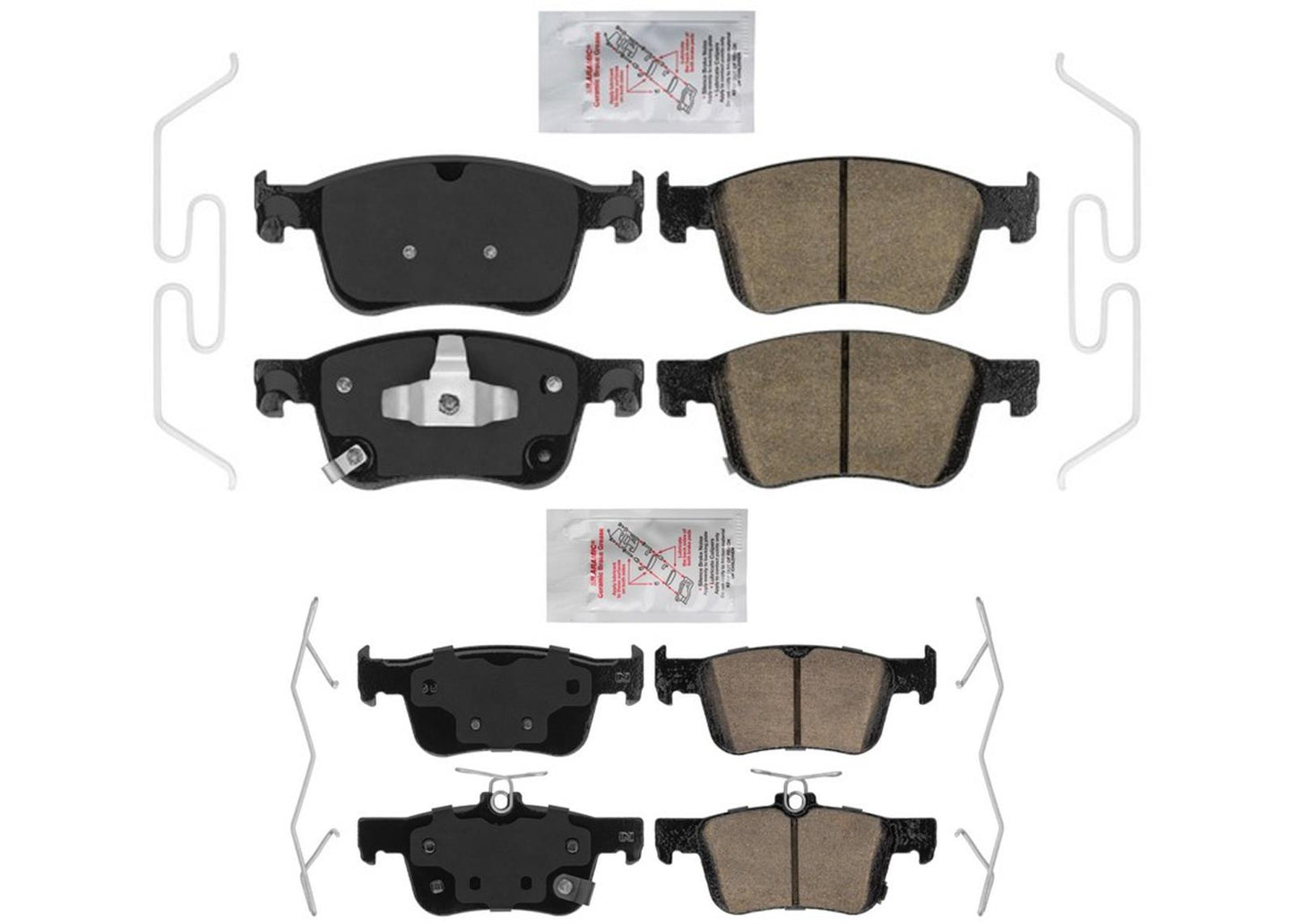Front and Rear Ceramic Disc Brake Pads For Honda Civic Si R 2022 2023 2024