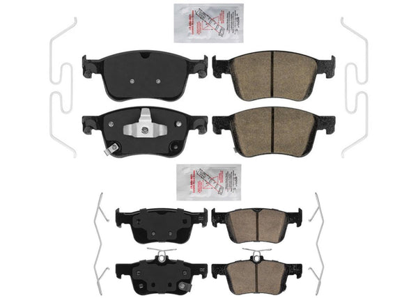 Front and Rear Ceramic Disc Brake Pads For Honda Civic Si R 2022 2023 2024