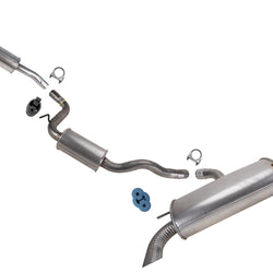 Weld on Resonator Pipe Rear Mufflers Exhaust System for Ford C-Max 2013-2018