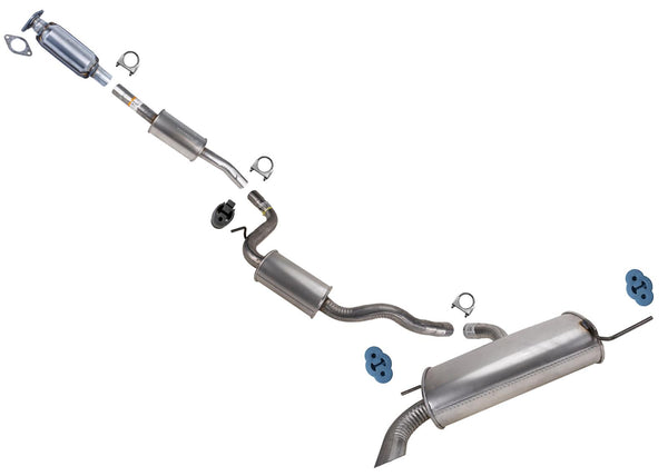 Converter Resonator Pipe Rear Mufflers Exhaust System for Ford C-Max 2013-2018