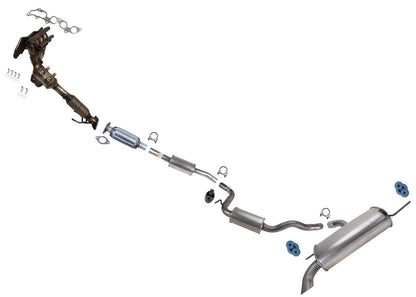 Converter Resonator Pipe Rear Mufflers Exhaust Sys for Ford C-Max Hybrid 13-18