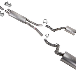 Rear Mufflers Dual Exhaust System Resonator for Ford Mustang 2015-2016 5.0L