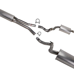 Rear Mufflers Dual Exhaust System Resonator for Ford Mustang 2015 2020 2023 2.3L