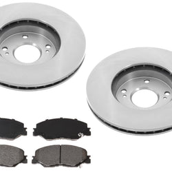 Front Coated Brake Rotors Ceramic Brake Pads Hardware For Honda Civic 2022-2024