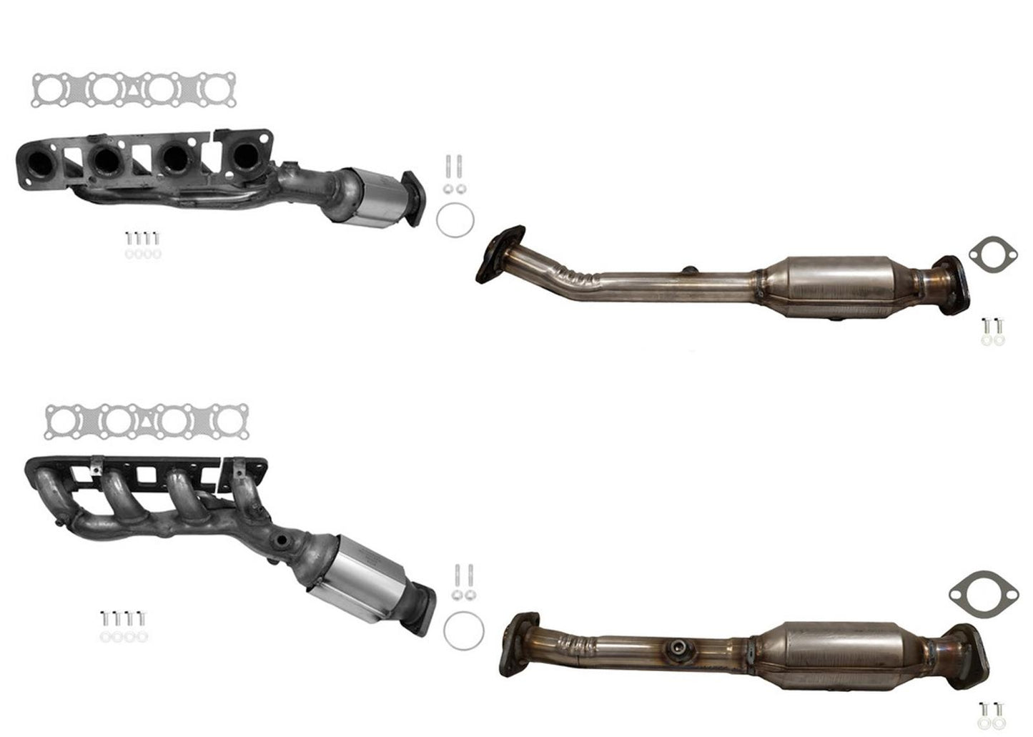 (4) Upper Lower Left & Right Catalytic Converters for Nissan Armada 2017-2020