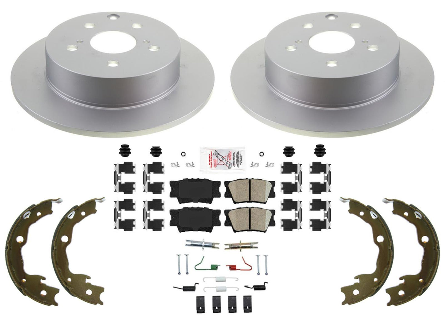 R Disc Brake Rotors Ceramic Pads for All Wheel Drive Toyota Matrix 2009-2013 2.4