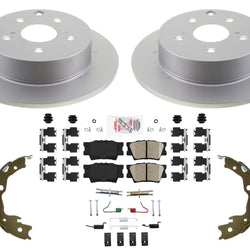 R Disc Brake Rotors Ceramic Pads for All Wheel Drive Toyota Matrix 2009-2013 2.4