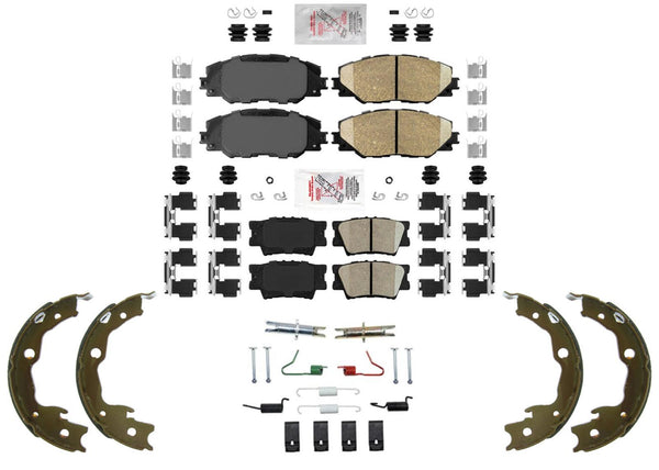 AME Ceramic Disc Brake Pads for All Wheel Drive Toyota Matrix 2009-2013 2.4L