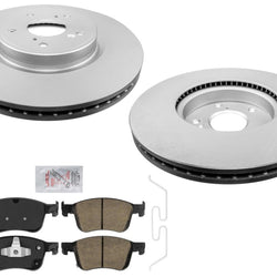 Front Coated Brake Rotors Ceramic Brake Pads For Honda Civic Si R 2022 2023 2024
