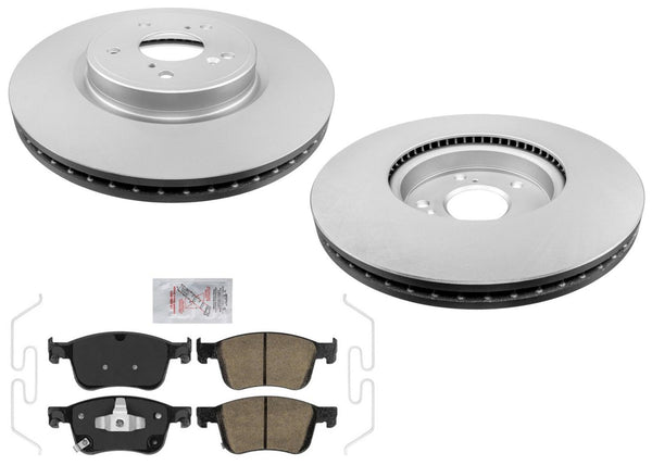 Front Coated Brake Rotors Ceramic Brake Pads For Honda Civic Si R 2022 2023 2024