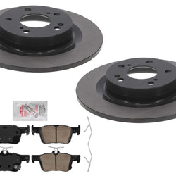 Rear Coated Brake Rotors Ceramic Brake Pads For Honda Civic Si R 2022 2023 2024