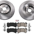 Front Disc Brake Rotors Brake Pads for Cadillac CTS Type V 370MM 2009 2010 2015
