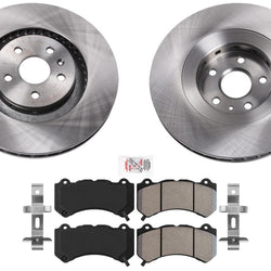 Front Disc Brake Rotors Brake Pads for Cadillac CTS Type V 370MM 2009 2010 2015
