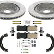 Rear Disc Brake Rotors Brake Pads for Cadillac CTS Type V 365MM 2009 2010 2015