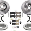 Front Rear Disc Brake Rotors Pads for Cadillac CTS Type V 370MM 2009 2010 2015
