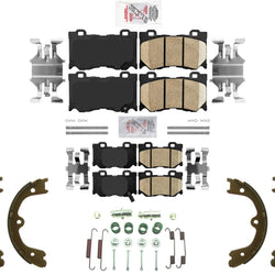 Front & Rear Disc Brake Pads Shoes for Infiniti Q50 2014-23 With Sport Package
