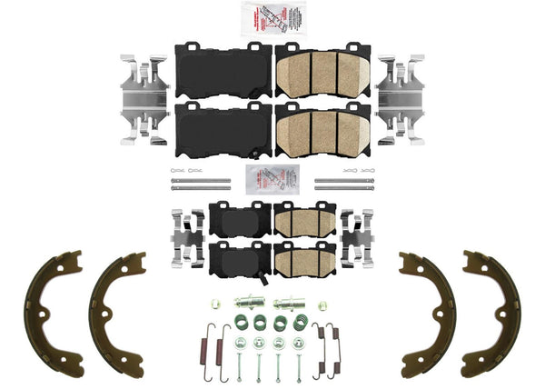 Front & Rear Disc Brake Pads Shoes for Infiniti Q50 2014-23 With Sport Package