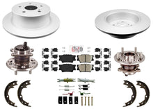 Rear Disc Brake Rotors Pads Hub Bearings Shoes For Toyota Camry 2012 2013 2017