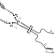 Exhaust System Extension Pipes Dual Mufflers For Ford Mustang 2005-2009 4.6L