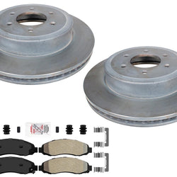 Carbon Performance Front Brake Rotors Brake Pads for Dodge Dakota 2003-2004