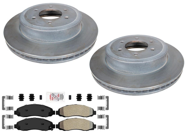 Carbon Performance Front Brake Rotors Brake Pads for Dodge Dakota 2003-2004