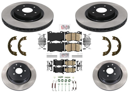 Performance Carbon Disc Brake Rotors Pads for Infiniti Q50 14-23 W Sport Package