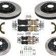 Performance Carbon Disc Brake Rotors Pads for Infiniti Q50 14-23 W Sport Package