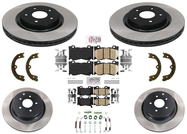 Performance Carbon Disc Brake Rotors Pads for Infiniti Q50 14-23 W Sport Package