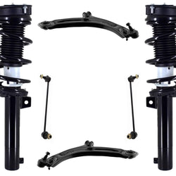 Front Complete Struts Control Arms & Links For Tiguan 2018-2024 All Wheel Drive