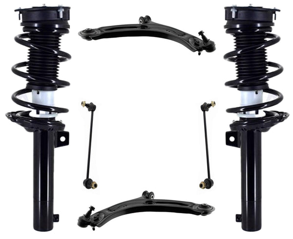 Front Complete Strut Control Arms & Links For Tiguan 2018-2024 Front Wheel Drive