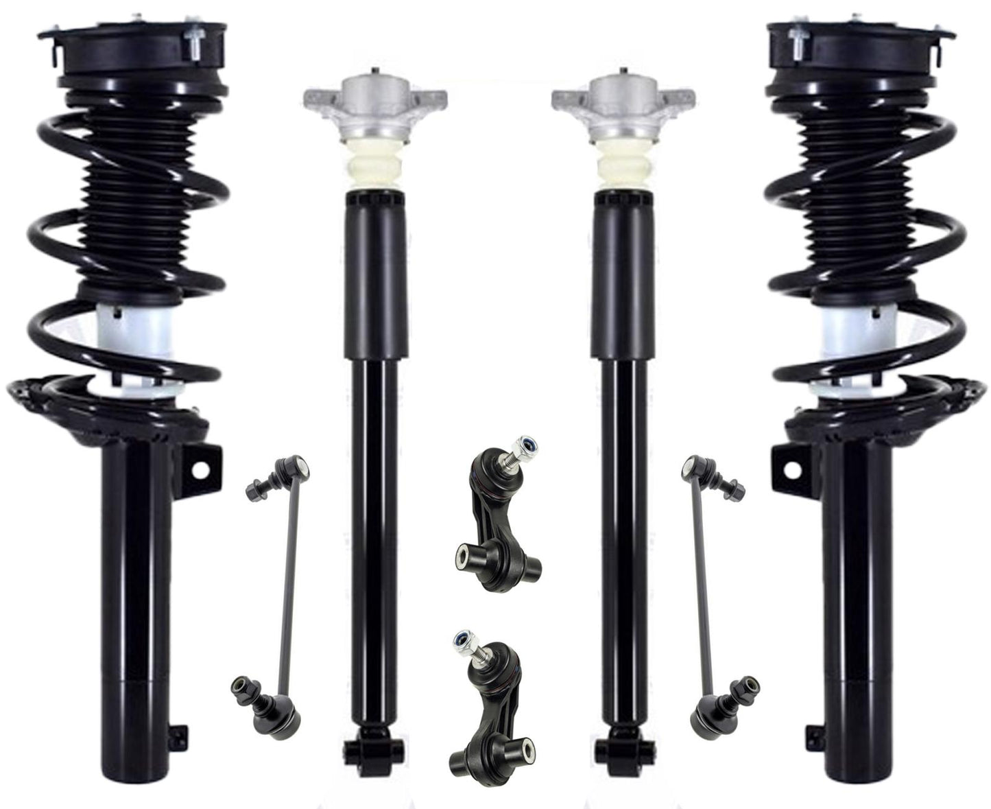 Front Strut Rear Shocks & Links For Volkswagen Tiguan 18-2024 Front Wheel Drive