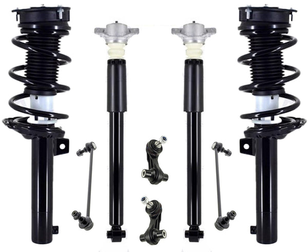 Front Strut Rear Shocks & Links For Volkswagen Tiguan 2018-2024 All Wheel Drive