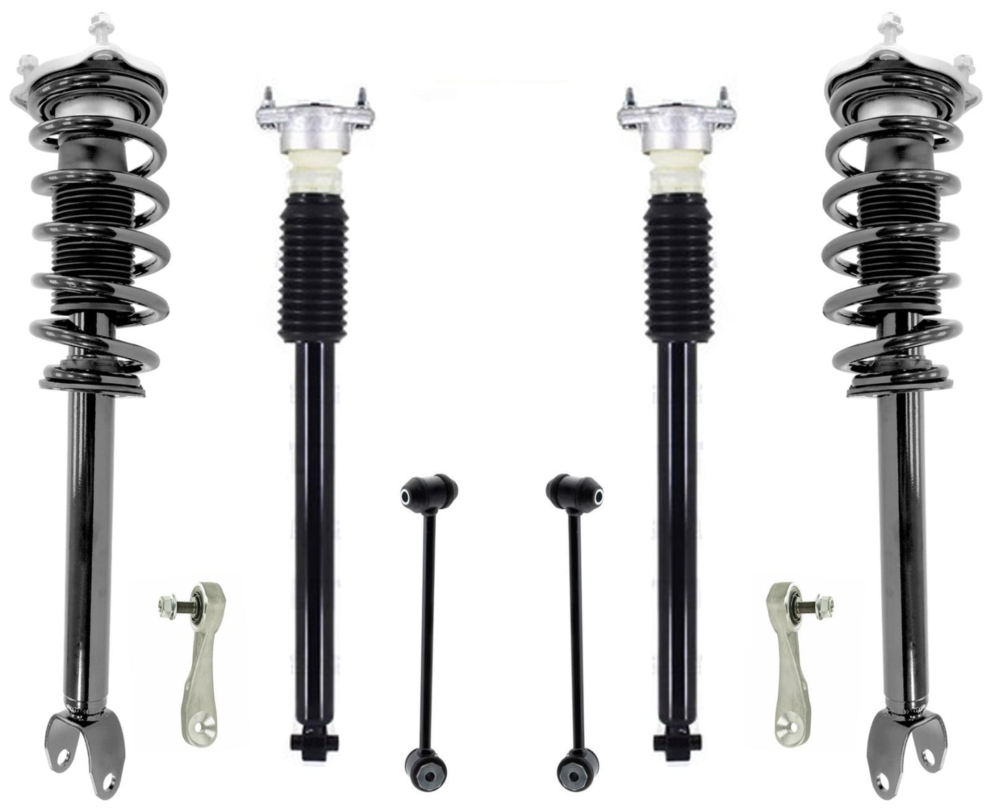 Front Strut Rear Shocks & Links For Mercedes Benz C300 15-2020 Rear Wheel Drive
